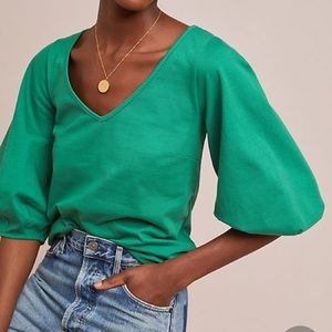 Anthropologie Jorja Green Top by Velvet